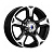 K&K Атлант 7x16/5x139.7 D98 ET35 Черный глянцевый с полированными элементами лицевой поверхности