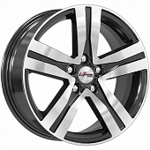 iFree Rebel 7x17/5x108 D67.1 ET45 Чёрный глянцевый с полированной лицевой частью