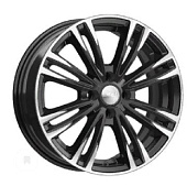 Скад Ламар 6.5x16/4x100 D67.1 ET40 Черный глянцевый с полированными элементами лицевой поверхности