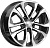 Скад Тукан 7x17/5x114.3 D60.1 ET45 Чёрный глянцевый с полированной лицевой частью