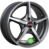 Alcasta M56 6x15/4x100 D54.1 ET46 Насыщенный темно-серый полностью полированный