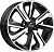 Скад KL-319 6x15/4x100 D54.1 ET46 Чёрный глянцевый с полированной лицевой частью