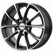 iFree Джет 6.5x16/5x108 D63.35 ET50 Чёрный глянцевый с полированной лицевой частью