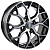 Venti 1519 6x15/4x100 D60.1 ET46 Глянцевый черный с полированной лицевой частью