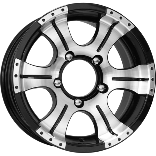 Колесный диск K&K Байконур 7x15/6x139.7 D110.1 ET20 Черный глянцевый с полированными элементами лицевой поверхности купить в Самаре фото №1