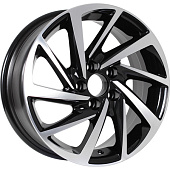 KDW KD1530 6x15/4x98 D58.6 ET38 Глянцевый черный с полированной лицевой частью