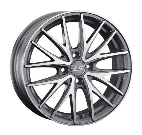 Колесный диск LS918 6x16/4x100 D60.1 ET50 Насыщенный темно-серый полностью полированный купить в Самаре фото №1