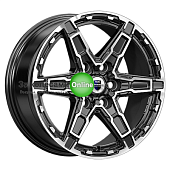 K&K Дистрикт (КС1159) 8x18/6x139,7 ET42 D75,1 Алмаз черный