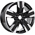 K&K Висмут 7x16/5x110 D67.1 ET45 Черный глянцевый с полированными элементами лицевой поверхности