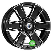 K&K Севенна 7x17/6x139.7 D106.1 ET30 Насыщенный темно-серый полностью полированный