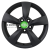 Колесный диск Khomen Wheels KHW1504 (Polo) 6x15/5x100 ET40 D57,1 Black matt купить в Самаре фото №1