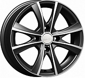 Скад Мальта 5.5x14/4x100 D56.6 ET49 Чёрный глянцевый с полированной лицевой частью