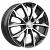 Скад Нагоя 6x16/4x100 D60.1 ET50 Чёрный глянцевый с полированной лицевой частью
