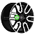 Khomen Wheels KHW1723 (LC Prado/Lexus GX) 8x17/6x139,7 ET25 D106,1 Black-FP