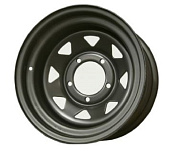 Off-Road Wheels №66M 7x15/5x139.7 D110 ET-19 Черный-Мат