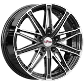 iFree Виар 6.5x17/5x114.3 D66.6 ET37 Чёрный глянцевый с полированной лицевой частью