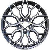 Venti 1719 7x17/5x108 D60.1 ET33 Глянцевый черный с полированной лицевой частью