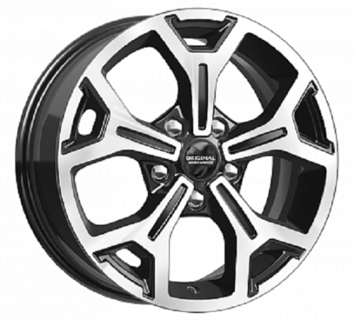 Колесный диск Скад KL-318 6.5x16/5x114.3 D67.1 ET50 Черный с алмазной проточкой купить в Самаре фото №1