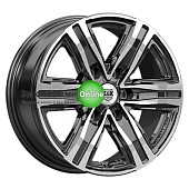 K&K R8 (КС1174) 7,5x17/6x139,7 ET38 D67,1 Алмаз черный