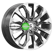 Premium Series КР007 (Haval H9) 8x20/6x139,7 ET42 D75,1 Diamond Gloss Graphite