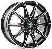 Venti 1516 6x15/4x100 D54.1 ET46 Глянцевый черный с полированной лицевой частью