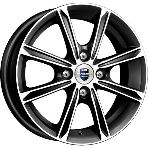 Колесный диск K&K Флэш 5x14/4x100 D60.1 ET43 Алмаз Черн купить в Самаре фото №1