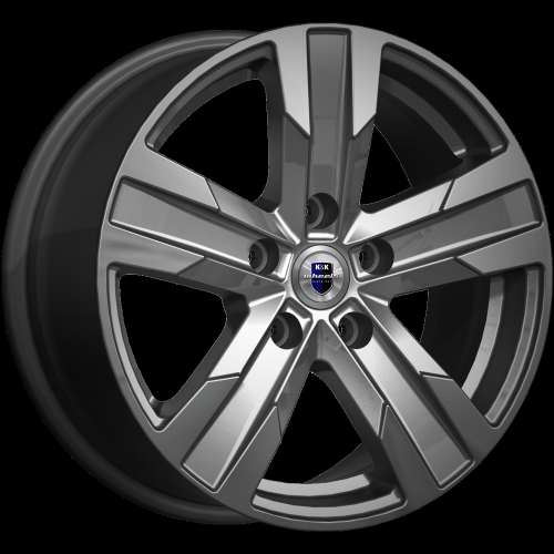 Колесный диск K&K Висмут 7x16/5x110 D67.1 ET45 Насыщенный темно-серый полностью полированный купить в Самаре фото №1