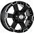K&K M-56 7x16/6x139.7 D100.1 ET38 Черный глянцевый с полированными элементами лицевой поверхности