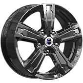 K&K Оклахома 6.5x16/5x108 D65.1 ET37 Насыщенный темно-серый полностью полированный