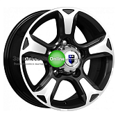 K&K Атлант (КС757) 7x16/5x139,7 ET35 D108,5 Алмаз черный