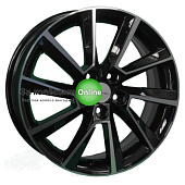 Khomen Wheels KHW1604 (Prius) 6x16/5x100 ET40 D54,1 Black-FP