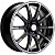 Khomen Wheels KHW1707 (Lada Vesta) 6.5x17/4x100 D60.1 ET50 Глянцевый черный с полированной лицевой частью