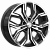 Скад Амиата 7x17/4x100 D67.1 ET37 Чёрный глянцевый с полированной лицевой частью