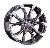 Replay MR161 9.5x22/5x112 D66.6 ET45 Насыщенный темно-серый полностью полированный