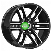 K&K Алгама (КС762) 8x17/6x139,7 ET-10 D106,1 Алмаз черный