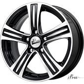 iFree S.U. 6x15/5x114.3 D67.1 ET45 Чёрный глянцевый с полированной лицевой частью