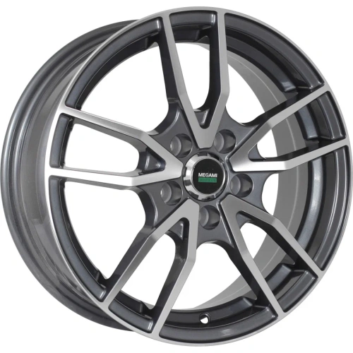 Колесный диск Megami MGM-20 6x15/5x100 D57.1 ET38 Насыщенный темно-серый полностью полированный купить в Самаре фото №1
