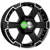 K&K M56 (КС593) 7x16/6x139,7 ET38 D100,1 Алмаз черный