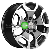 Khomen Wheels KHW1725 (Niva 4x4) 6,5x17/5x139,7 ET35 D98,5 Gray-FP