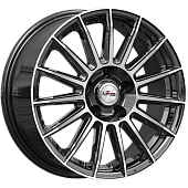 iFree Азур 6.5x16/5x110 D63.35 ET40 Чёрный глянцевый с полированной лицевой частью