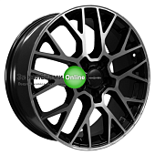Khomen Wheels KHW1818 (Geely Coolray) 7x18/5x114,3 ET53 D54,1 Black-FP