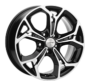 Khomen Wheels KHW1702 7x17/5x110 D63.3 ET46 Black-FP