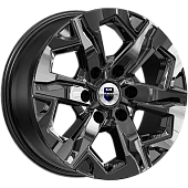 K&K Тейт 7.5x17/6x139.7 D100.1 ET36 Насыщенный темно-серый полностью полированный