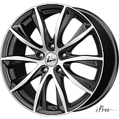 iFree Каzантип 7.5x18/5x112 D66.6 ET35 Чёрный глянцевый с полированной лицевой частью