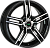 Megami MGM-1 6x15/4x100 D60.1 ET40 Чёрный полностью полированный