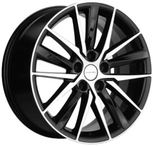 Колесный диск Khomen Wheels KHW1807 8x18/5x108 D63.4 ET46 Black-FP купить в Самаре фото №1