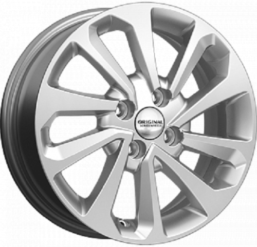 Колесный диск Скад KL-320 6x15/4x100 D54.1 ET46 Глянцевый серебристый купить в Самаре фото №1
